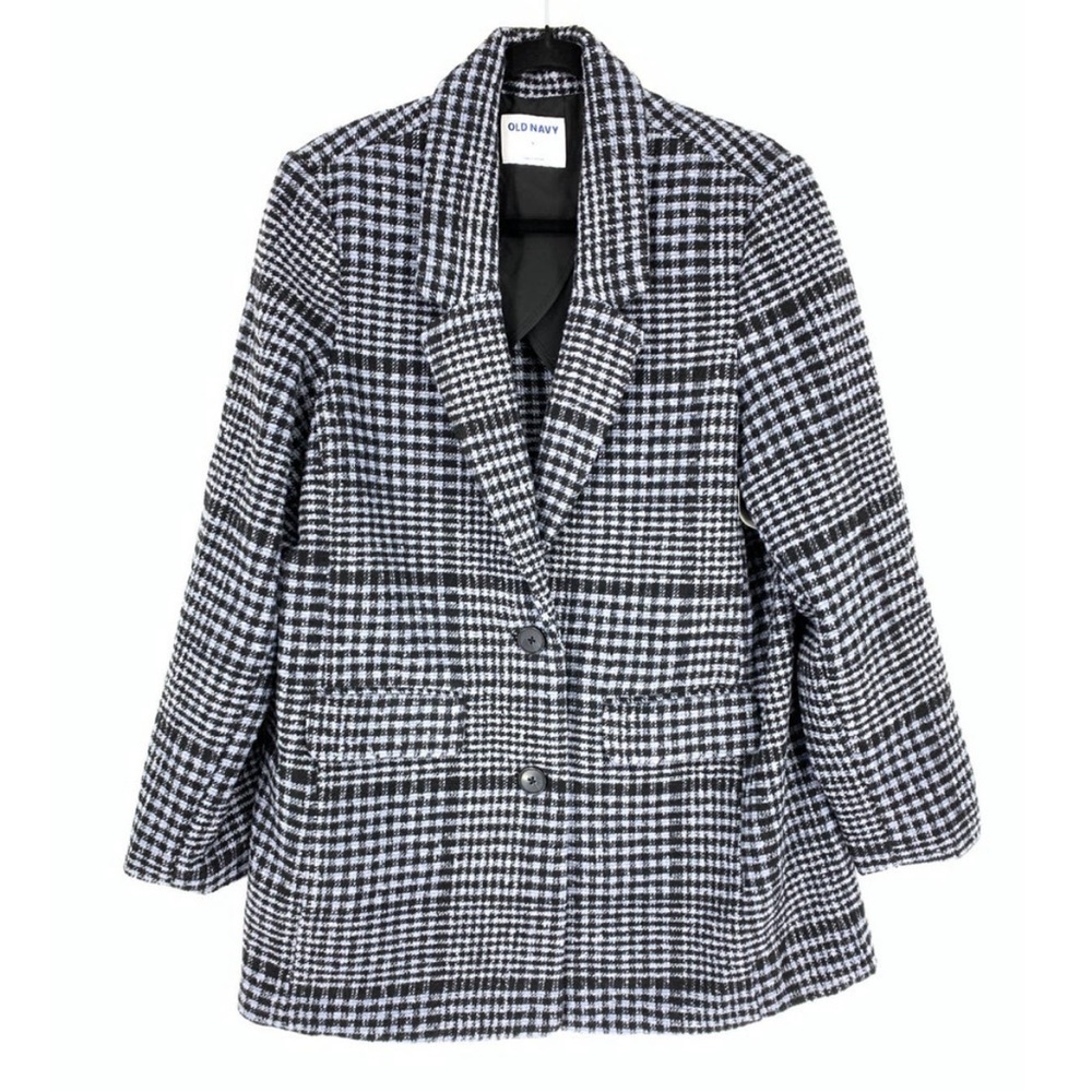 Women’s Oversized Plaid Blazer Jacket